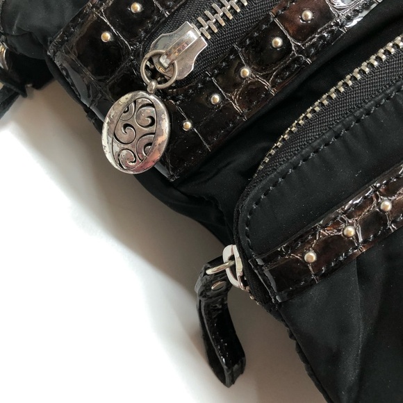 Brighton Black and Brown Crossbody Bag - Picture 16 of 16
